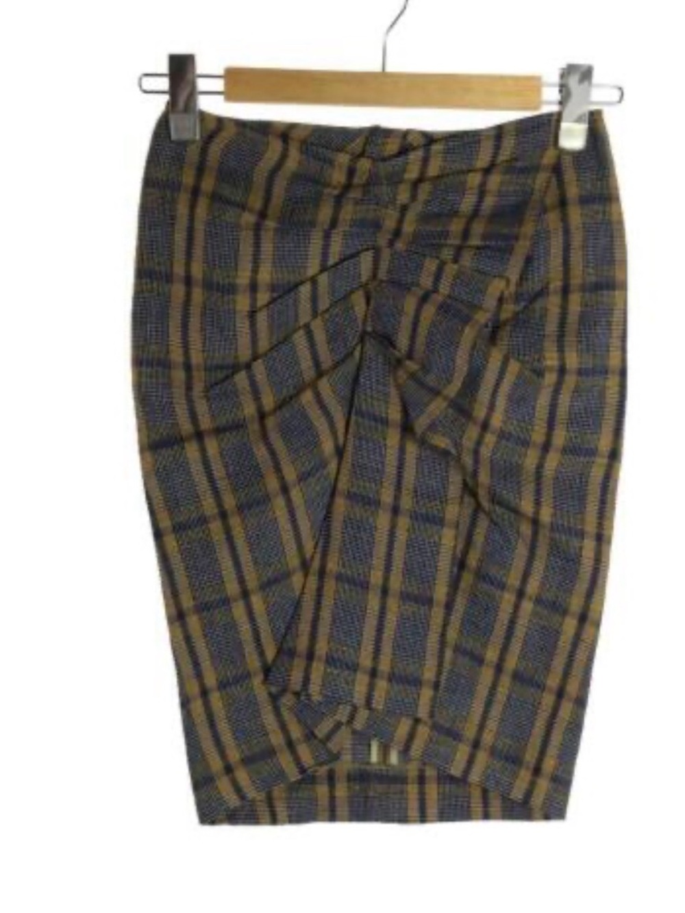 Isabel Marant Étoile Birdy Plaid Check Draped Linen Miniskirt Size 38 US 6 *EUC